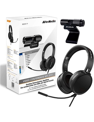 WEBCAM + AURICULARES AVERMEDIA PW313+AH313 1080P