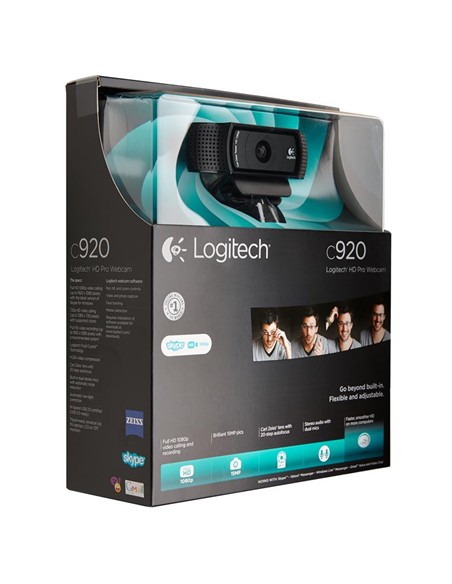 WEBCAM LOGITECH C920 FULL HD 15MP BLACK