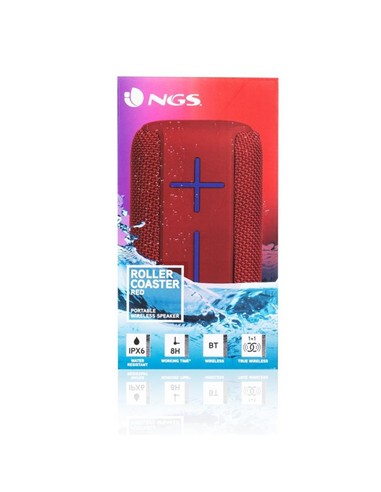 ALTAVOCES NGS ROLLERCOASTER BLUETOOTH RED USB +...