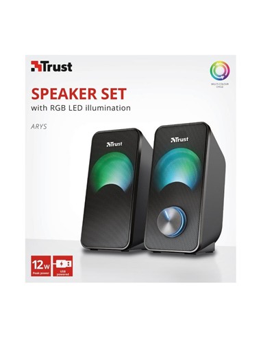 ALTAVOCES TRUST ARYS RGB 2.0 BLACK