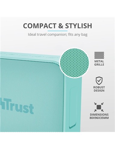 ALTAVOCES TRUST ZOWY WIRELESS BLUETOOTH MINT