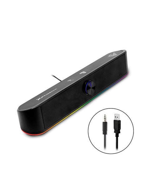 ALTAVOCES PHOENIX PC SOUNDBAR BARRA DE SONIDO 6W RGB