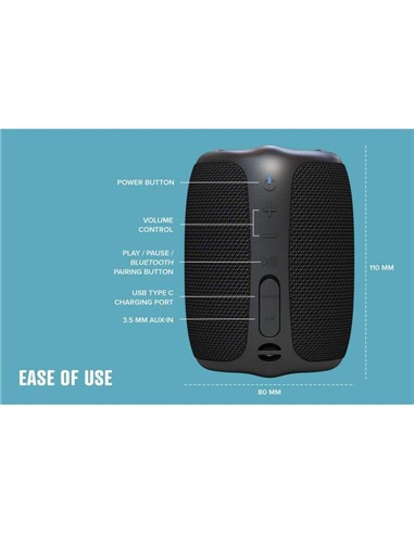 ALTAVOCES CREATIVE MUVO PLAY 2.0 BT AUX USB 10W