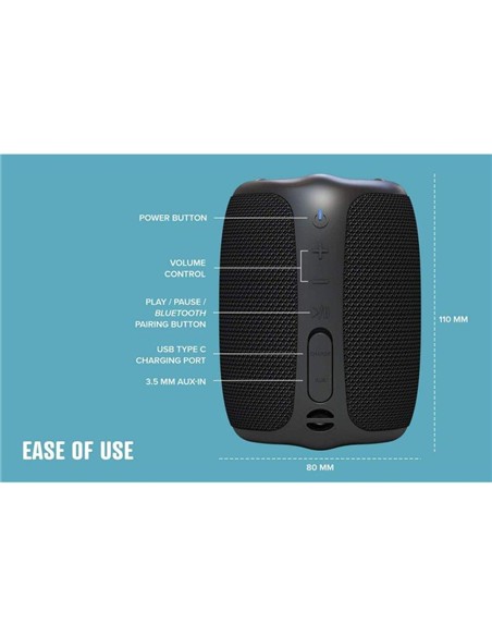 ALTAVOCES CREATIVE MUVO PLAY 2.0 BT AUX USB 10W