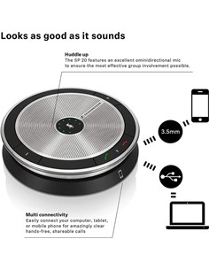 ALTAVOZ SENNHEISER SP 20 HOMOLOGADO SKYPE USB JACK 3.5 2