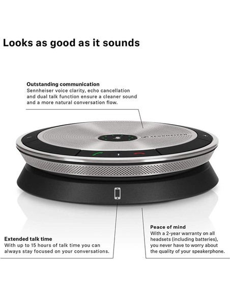 ALTAVOZ SENNHEISER SP 20 HOMOLOGADO SKYPE USB JACK 3.5