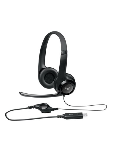 AURICULARES + MICROFONO LOGITECH H390 BLACK