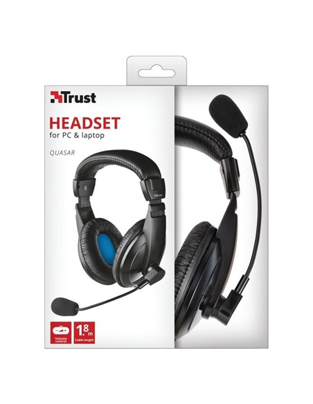 AURICULARES TRUST QUASAR HEADSET PC