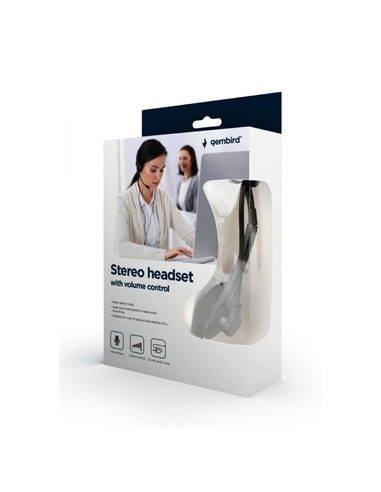 AURICULARES + MICROFONO GEMBIRD MHS-123 BLACK