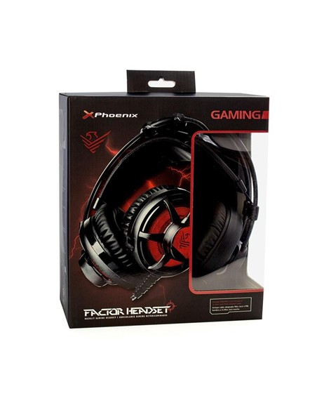 AURICULARES + MICROFONO PHOENIX GAMING BLACK
