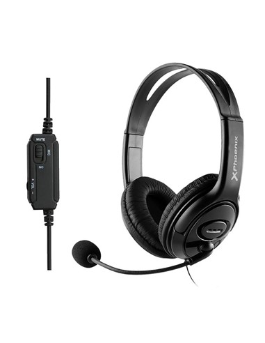 AURICULARES + MICROFONO PHOENIX BLACK JACK