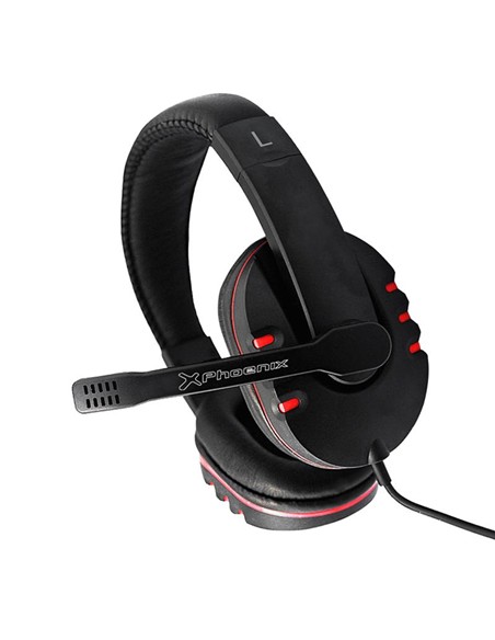 AURICULARES + MICROFONO PHOENIX HYDRA GAMING BLACK/RED