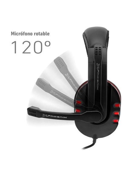AURICULARES + MICROFONO PHOENIX HYDRA GAMING BLACK/RED
