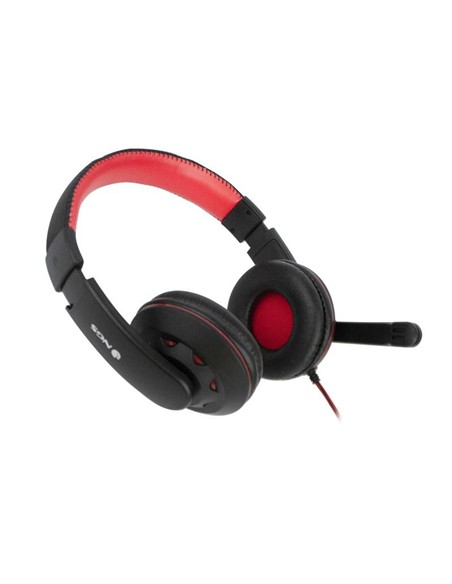 AURICULARES + MICROFONO NGS VOX420 DJ BLACK/RED
