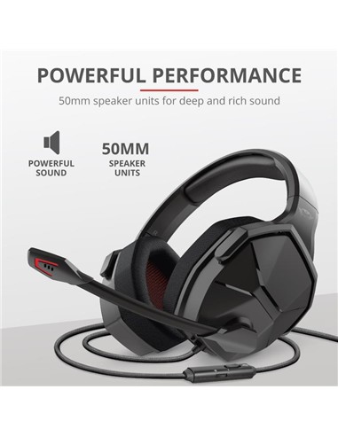 AURICULARES TRUST GAMING GXT4371 WARD HEADSET...