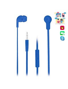AURICULARES + MICROFONO NGS EARPHONE CROSS SKIP BLUE
