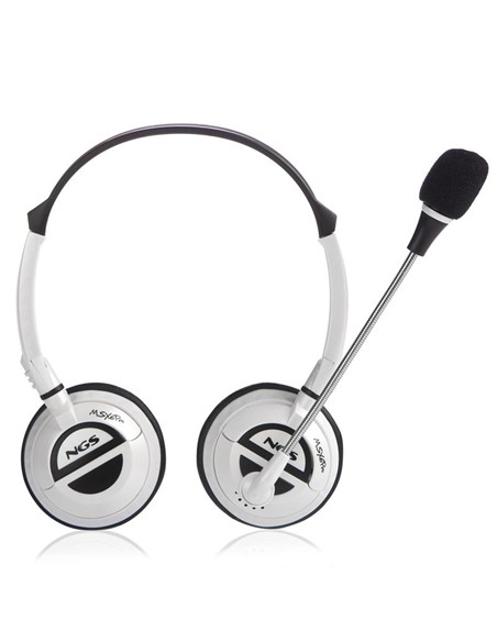 AURICULARES + MICROFONO NGS MSX6 PRO WHITE