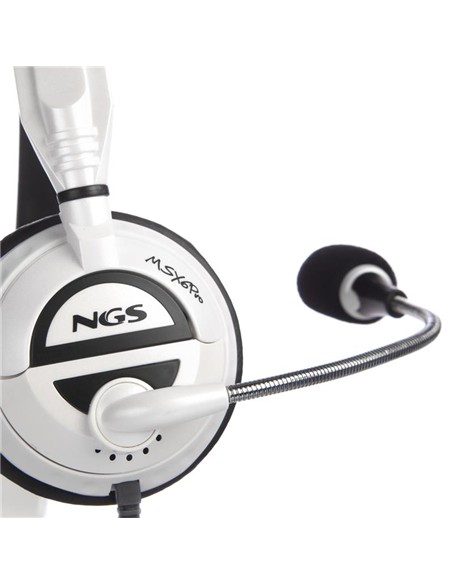 AURICULARES + MICROFONO NGS MSX6 PRO WHITE
