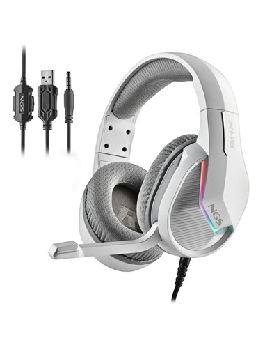AURICULARES + MICROFONO NGS GAMING GHX-515 WHITE