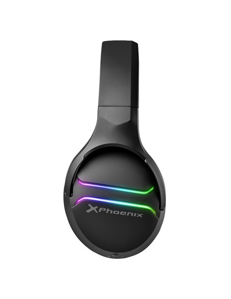 AURICULARES + MICROFONO PHOENIX GAMING WIRELESS 7.1 RGB BLACK