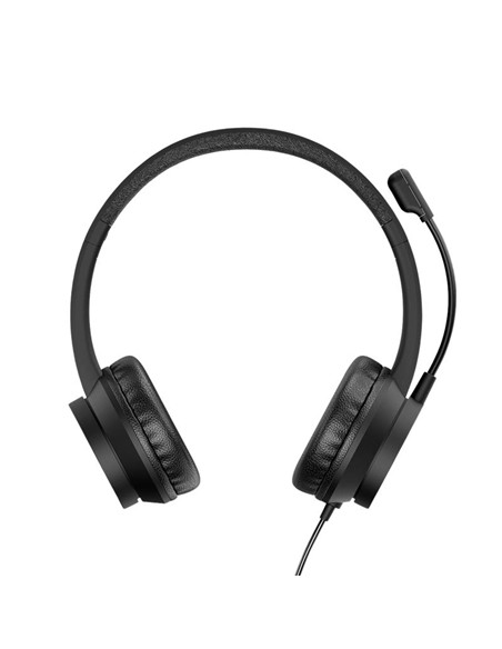 AURICULARES + MICROFONO PHOENIX USB CONTROL DE VOLUMEN BLACK