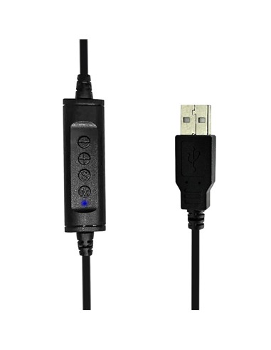 AURICULARES + MICROFONO PHOENIX USB CONTROL DE...