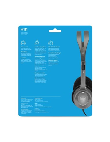 AURICULARES + MICROFONO LOGITECH H111