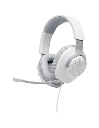 AURICULARES + MICROFONO JBL QUANTUM 100 GAMING JACK 3.5 WHITE
