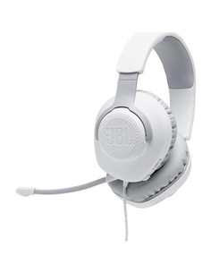 AURICULARES + MICROFONO JBL QUANTUM 100 GAMING JACK 3.5 WHITE 2