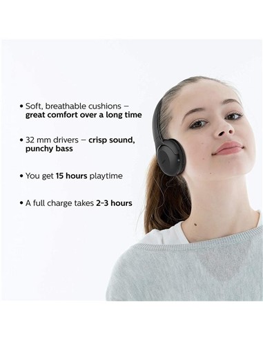 AURICULARES + MICROFONO PHILIPS TAUH202...
