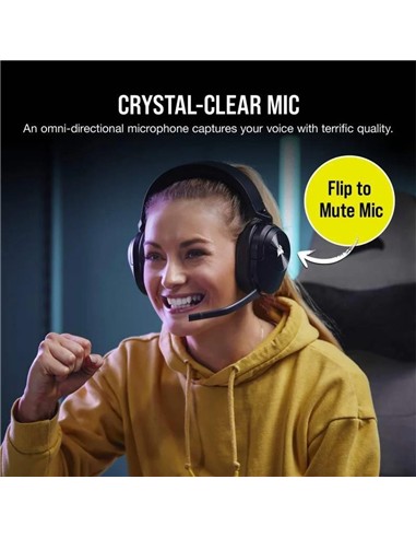 AURICULARES + MICROFONO CORSAIR HS55 GAMING...