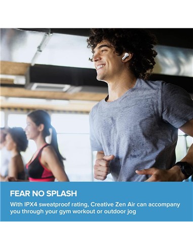 AURICULARES CREATIVE ZEN AIR IN EAR WIRELESS BLUETOOTH WHITE