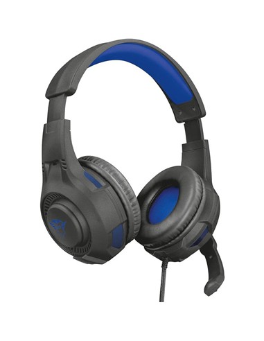 AURICULARES + MICROFONO TRUST GAMING GXT 307B RAVU PS4 HEADSET BLACK/BLUE