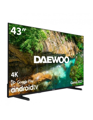 TELEVISOR LED DAEWOO 43 4K UHD USB SMART TV ANDROID WIFI BLUETOOTH CHROMEC