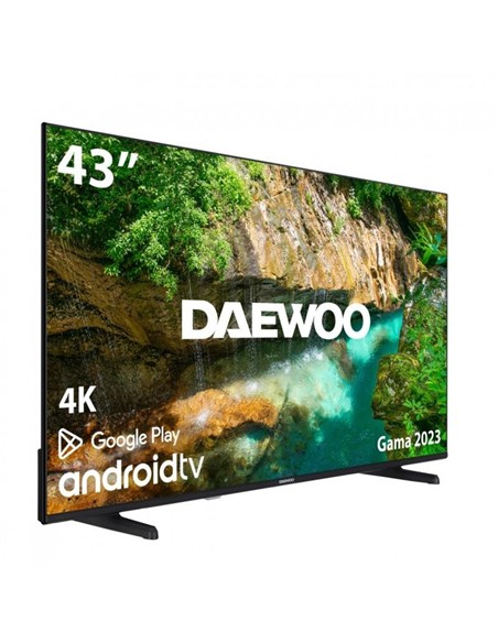 TELEVISOR LED DAEWOO 43 4K UHD USB SMART TV ANDROID WIFI BLUETOOTH CHROMEC