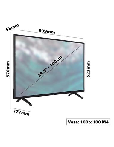 TELEVISOR LED DAEWOO 53FA1 40 LED FHD USB SMART TV ANDROID WIFI BLUETOOTH