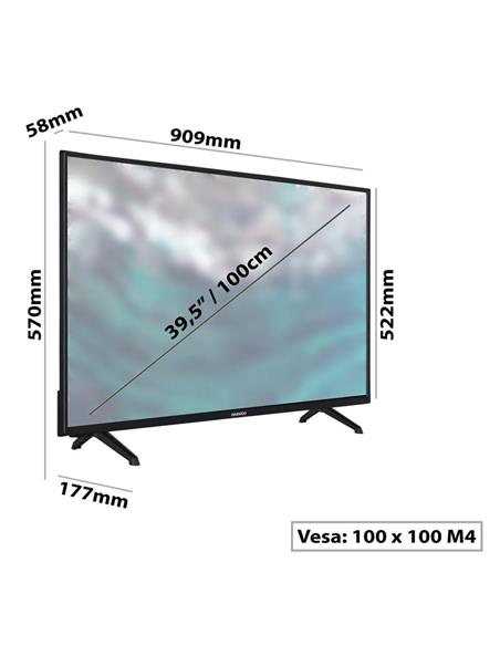 TELEVISOR LED DAEWOO 53FA1 40 LED FHD USB SMART TV ANDROID WIFI BLUETOOTH