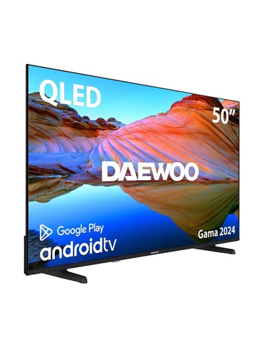 TELEVISOR QLED DAEWOO 50 4K UHD USB SMART TV ANDROID WIFI BLUETOOTH