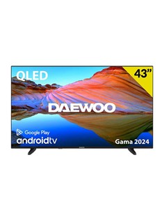 TELEVISOR DAEWOO 43 QLED 4K UHD USB SMART TV ANDROID WIFI...