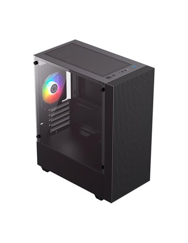 CAJA ORDENADOR GAMING EDGE BLACK 2x2.0 1x3.0 AUDIO ( NO FAN )