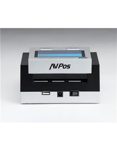 DETECTOR/CONTADOR DE BILLETES AVPOS DT35GB EUR/LIBR + BATERIA