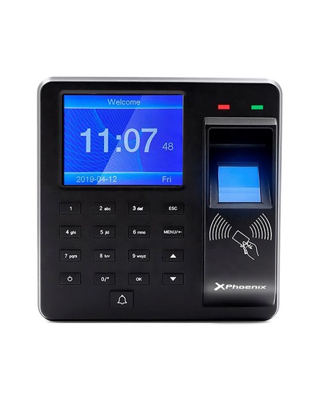 TERMINAL CONTROL DE PRESENCIA PHOENIX LECTOR HUELLA RFID PIN USB