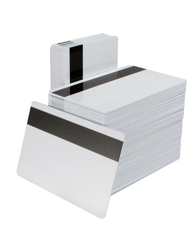 TARJETAS BLANCAS PVC 0.76MM BANDA MAGNETICA ( PACK 500 UDS )