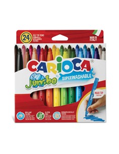 ROTULADOR CARIOCA JUMBO 24 COLORES 1341019.