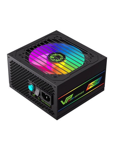 FUENTE DE ALIMENTACION GM 800W GAMING RGB 85+ APFC BRONZE SEMI MODULAR