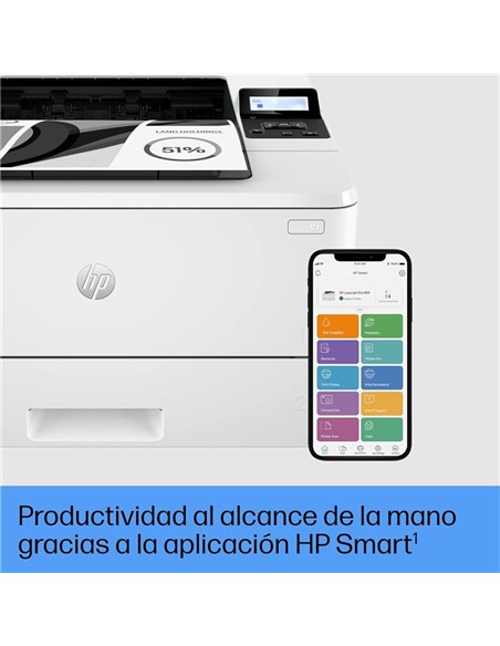 IMPRESORA HP LASERJET PRO LASER MONOCROMO 4002DW WIFI DUPLEX WHITE