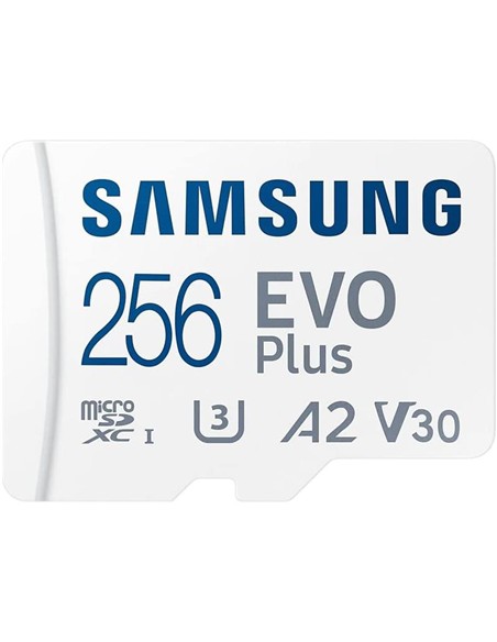 MEMORIA MICRO SD 256GB SAMSUNG EVO PLUS SDXC C10 + ADAPTADOR SD