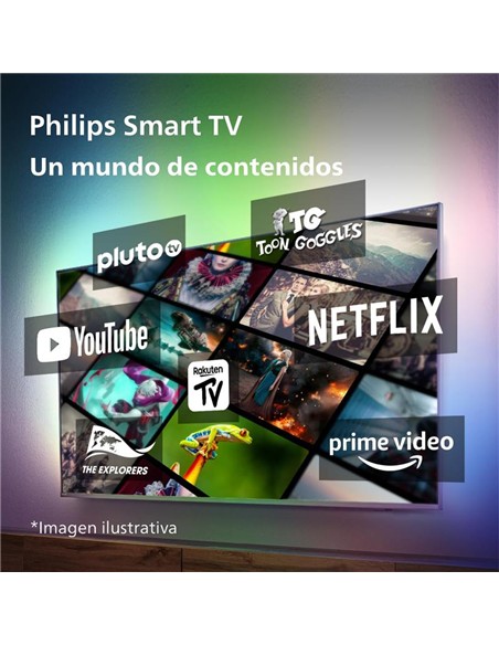 TELEVISOR LED PHILIPS 75 4K UHD HDR10+ SMART TV WIFI DOLBY VISION