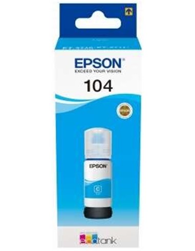 TINTA EPSON BOTE 104 CYAN ECOTANK BOTTLE...