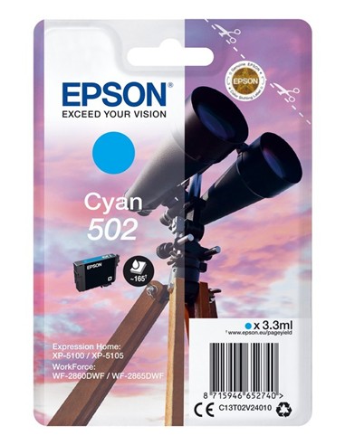 TINTA EPSON C13T02V24020 CYAN T02V2 502